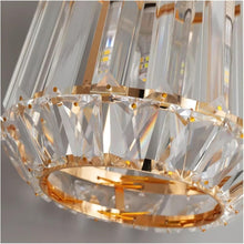 Load image into Gallery viewer, Modern Crystal Pendant Light Gold E27 Ceiling Lamp
