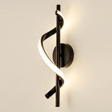 Load image into Gallery viewer, Modern Spiral LED Wall Light 3 Color Lights Sconce Black/Gold/White
