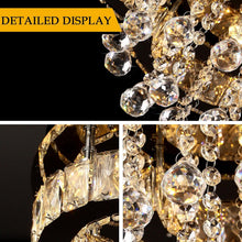 Load image into Gallery viewer, LED Chandelier Ceiling Light Silver Flush Mount 3 Color Lights 40cm
