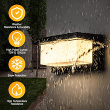 Load image into Gallery viewer, Wall Sconce Black LED Modern Indoor/Outdoor IP65 Warm White Light Fixtures Wall Light
