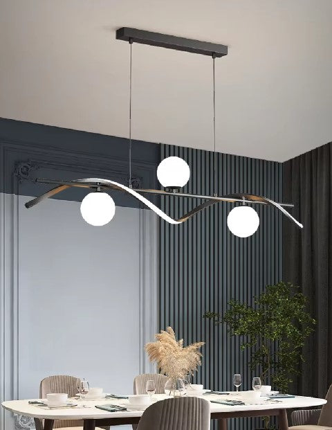 Nordic Home Decor Chandeliers Pendant Lights Glass Ball Black/Gold