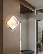 Load image into Gallery viewer, LED Wall Lamp Bedroom Light Nordic Modern White/Black Aluminum
