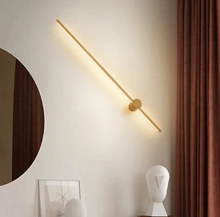 LED Wall Light Long Wall Sconce Lighting Fixtures Black/Gold 60 cm