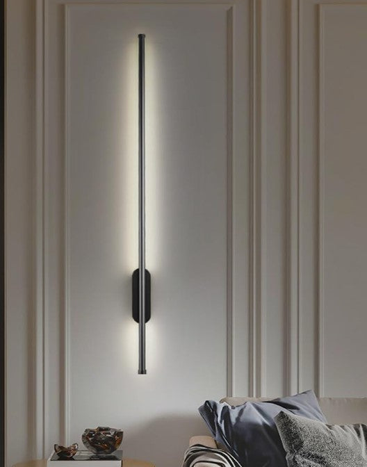 Black Metal Strip Wall Light Linear Wall Lamp Modern LED Wall Sconce Interior Lighting Wall Lamps