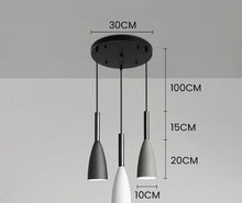 Load image into Gallery viewer, Modern Minimalist 3 Head Ceiling Pendant Light Ceiling Lights Table Lighting E27
