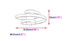 Load image into Gallery viewer, Semi Flush LED Ceiling Light Ceiling Lamp Light Fixtures 18W Nordic Minimalist Black/White
