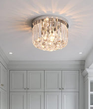 Load image into Gallery viewer, Chandeliers Small Ceiling Light Crystal Modern Crystal Small Lamp 25 Cm Silver Suction Cup Balcony Personality Hall Porch Lamp
