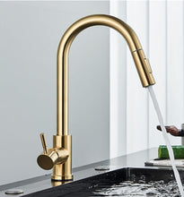 Load image into Gallery viewer, Gold Kitchen Faucet Mixer Tap Kitchen Taps Single Lever
