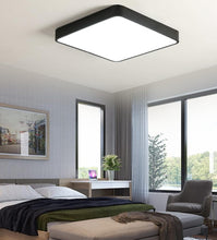 Load image into Gallery viewer, Square Modern Panel Lights Super Bright Ceiling Lamp Minimalist Style Black/White 18W 30cm
