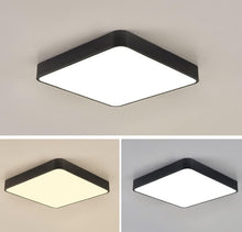 Load image into Gallery viewer, Square Modern Panel Lights Super Bright Ceiling Lamp Minimalist Style Black/White 18W 30cm
