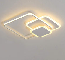 Load image into Gallery viewer, 3 Squares Structure Ceiling Light Modern Ultra-Thin Led Ceiling Lamp Flush Mount White/Black Indoor Decoration

