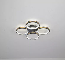 Load image into Gallery viewer, Bedroom LED Ceiling Light 4 Head Chic Chandelier Pendant Lamp Black/White Lighting
