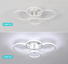 Load image into Gallery viewer, Ceiling Lamp Modern Round LED Ceiling Light 48W 3700LM White 4 Rings
