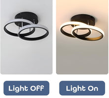 Load image into Gallery viewer, Ceiling Lights Modern LED 24W Round 3 Color Lights Black Simple Design
