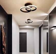 Load image into Gallery viewer, Ceiling Lights Modern LED 24W Round 3 Color Lights Black Simple Design
