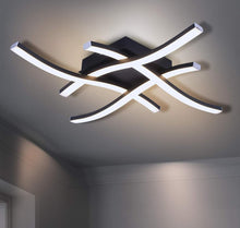 Load image into Gallery viewer, LED Ceiling Light Dimmable 4 Built-in LED Boards Modern Curved Ceiling lighting with Remote Control
