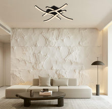 Load image into Gallery viewer, LED Ceiling Light Dimmable 4 Built-in LED Boards Modern Curved Ceiling lighting with Remote Control
