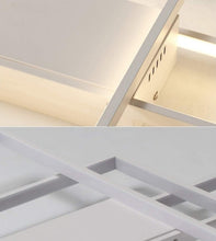 Load image into Gallery viewer, LED Ceiling Lamp Modern Chandelier Rectangular Space Design Indoor Lighting Fixture Remote Control
