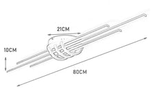 Load image into Gallery viewer, Modern Ceiling Lamp Black LED Long Strip Design Indoor Metal Light 3 Color Lights Flush Mounted
