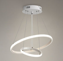 Load image into Gallery viewer, LED Pendant Light Modern Circular White LED Ceiling Lamp Indoor Lighting Warm White 40+20cm
