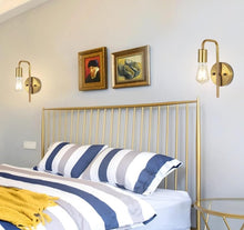 Load image into Gallery viewer, Indoor Wall Light E27 2 Pack Black/Gold U-Shaped Wall Lighting
