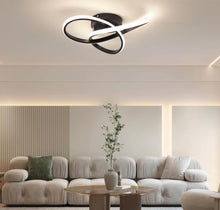 Load image into Gallery viewer, LED Black Ceiling Light Dimmable with Remote Control 40cm Modern Ceiling Lamp
