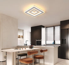 Load image into Gallery viewer, LED Ceiling Light White Square Modern Acrylic LED Ceiling Light 40cm Warm White
