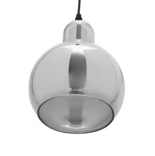 Load image into Gallery viewer, Vintage Smoked Glass Shade Chandelier Pendant Ceiling E27
