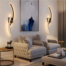 Load image into Gallery viewer, Wall Lamp Modern Simple Black Warm Light 80cm Wall Sconce
