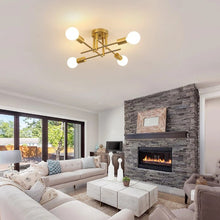 Load image into Gallery viewer, Retro Vintage Ceiling Light Ceiling Lamp Modern Gold Chandelier 43cm
