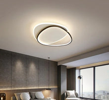 Load image into Gallery viewer, Modern LED Ceiling Light Black and White Flush Mount Fixture Cool White 46cm
