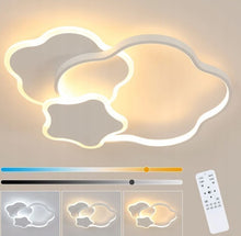 Load image into Gallery viewer, Stars-Shaped LED Ceiling Light with Remote Control White 55cm
