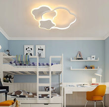 Load image into Gallery viewer, Stars-Shaped LED Ceiling Light with Remote Control White 55cm
