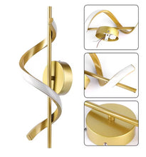 Load image into Gallery viewer, Modern Spiral LED Wall Light 3 Color Lights Sconce Black/Gold/White
