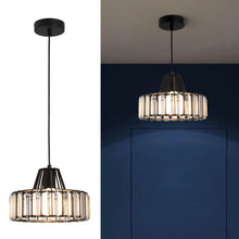 Load image into Gallery viewer, Nordic Crystal Pendant Lamp Black/Gold Glass Pendant Light Mini Modern Luxury E26
