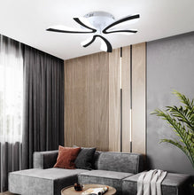 Load image into Gallery viewer, LED Ceiling Light Dimmable Chandelier Black Frame With Remote 60cm
