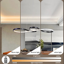 Load image into Gallery viewer, LED Ceiling Light Chandelier Pendant Light Gold/Black Dimmable With Remote Control 75cm
