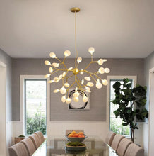 Load image into Gallery viewer, Modern Firefly Pendant Light Gold LED Chandelier Ceiling Light 36-lights
