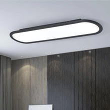 Load image into Gallery viewer, LED Ceiling Light Ultra Thin Low Profile Modern Black/White 70cm Cool White
