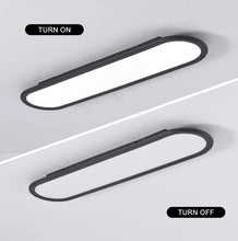 Load image into Gallery viewer, LED Ceiling Light Ultra Thin Low Profile Modern Black/White 70cm Cool White
