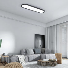 Load image into Gallery viewer, LED Ceiling Light Ultra Thin Low Profile Modern Black/White 100cm Dimmable 3 Color Lights
