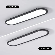 Load image into Gallery viewer, LED Ceiling Light Ultra Thin Low Profile Modern Black/White 100cm Dimmable 3 Color Lights
