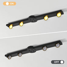 Load image into Gallery viewer, LED Ceiling Light Black 24W Modern Dimmable with Remote Control Lamp 82cm
