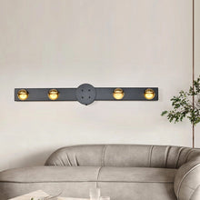 Load image into Gallery viewer, LED Ceiling Light Black 24W Modern Dimmable with Remote Control Lamp 82cm
