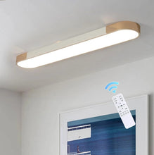 Load image into Gallery viewer, Modern LED Ceiling Light Dimmable with Remote Control Oval Light Black/Gold 100cm
