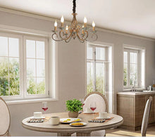 Load image into Gallery viewer, Vintage Chandelier 6/8 Light Pendant Light Bronze E14 Metal
