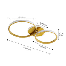 Load image into Gallery viewer, Ceiling Light White/Gold Round 42W Modern LED Ceiling Light Warm White

