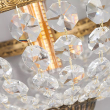 Load image into Gallery viewer, Crystal Chandelier Ceiling Light Pendant Light Gold/Black Height Adjustable E27
