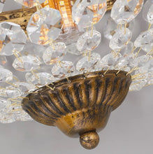 Load image into Gallery viewer, Crystal Chandelier Ceiling Light Pendant Light Gold/Black Height Adjustable E27
