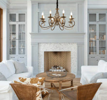 Load image into Gallery viewer, Vintage Chandelier 6/8 Light Pendant Light Bronze E14 Metal
